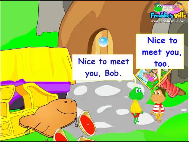Greeting Nice To Meet You Freddie S Ville Multimedia English Videos
