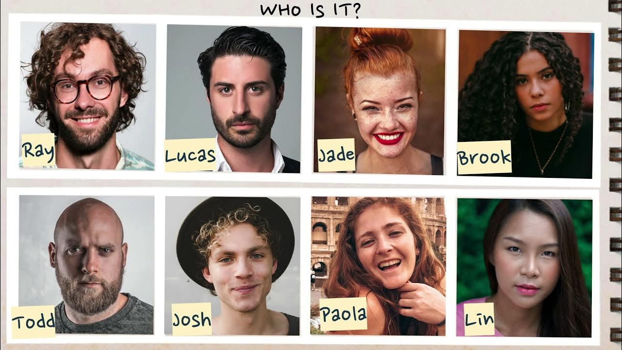 Describing People ~ Who is it? ǀ examples (ESL Video) –[Multimedia ...