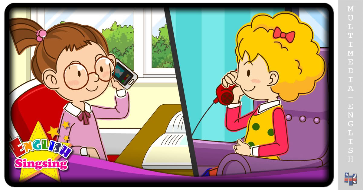 Telephone Conversations- Easy Dialogue for kids (English Singsing