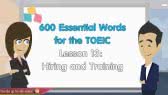 600 Essential Words for TOEIC | Lesson 13 | Hiring and Training (FukEn)