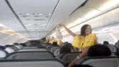 Cebu Pacific flight attendants dancing (safety instructions)