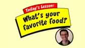 What's your favourite food? (Pow Pow English)