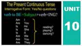 Present continuous: revision (Englishpage)