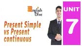 Present Simple vs Present Continuous (EnglishDive)