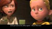 The Incredibles -movie segment (Learn/Practice English with MOVIES)