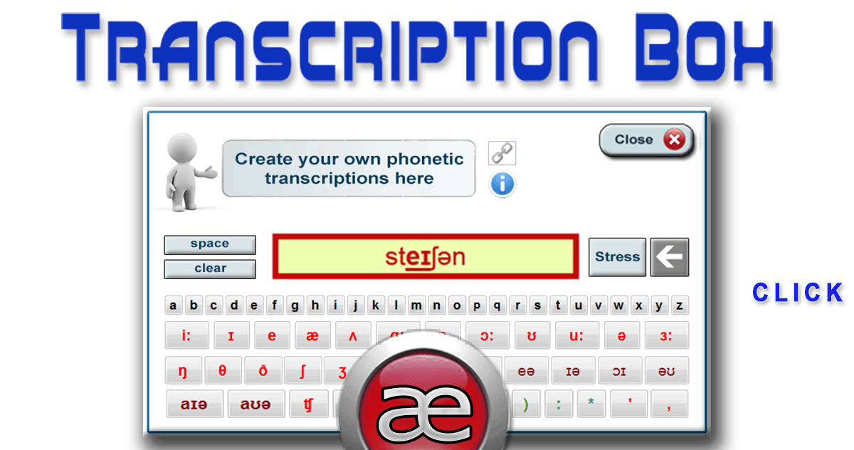 Phonetic Transcription Box –[Multimedia-English videos]
