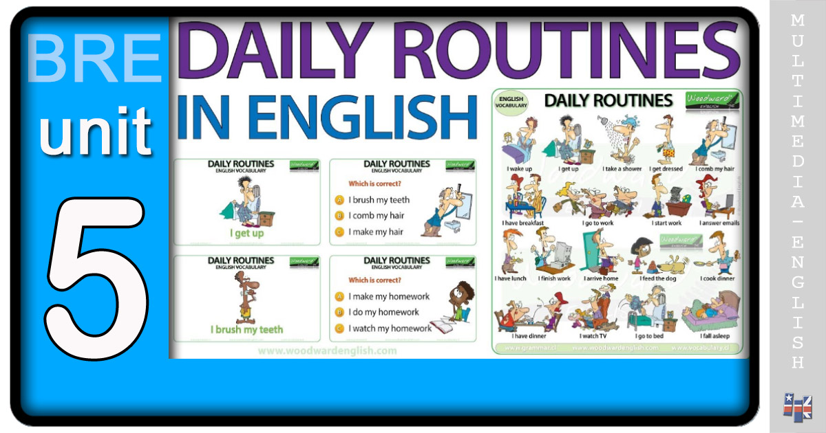 Daily Routines In English - Vocabulary & Practice (Woodward English ...