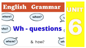 Wh questions (information questions) (Lingportal Online School of English)