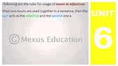 Nouns as Adjectives (Mexus Education)