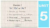 Prepositions of time - in, on, at. Exercise (LearnEnglishZone)